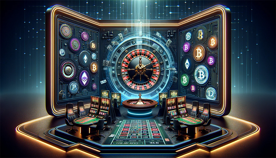 Стилизированое изображение под крипто казино